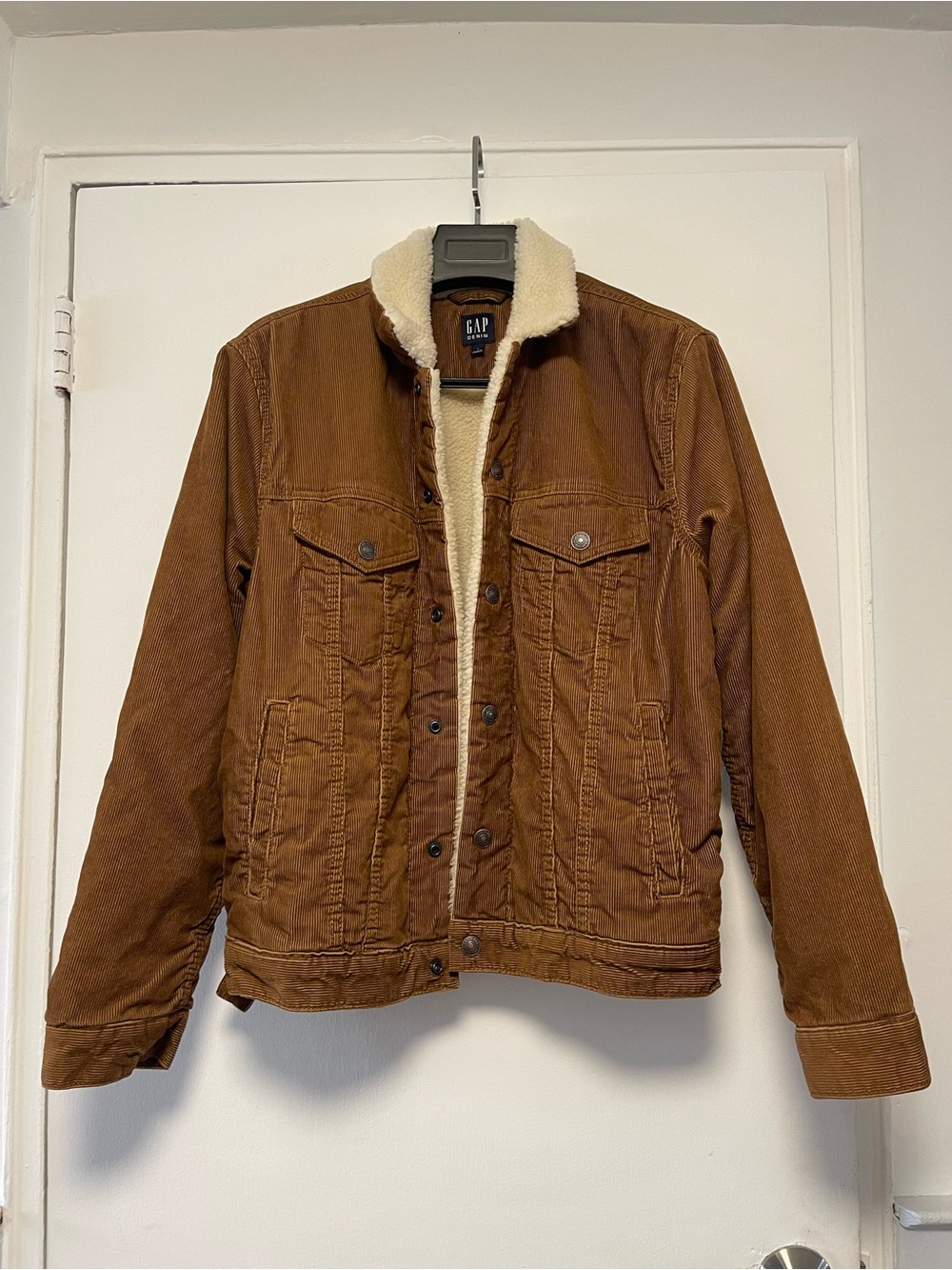 GAP Brown Corduroy Sherpa-Lined Men’s Jacket